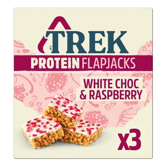 Picture of TREK PRT FLPJK WHITE CHOC & RASPBERRY GF 3X50GR